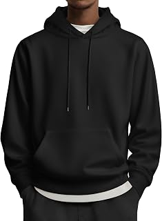 COOFANDY Mens Hoodies Pullover Long Sleeve Casual Fashion Sweatshirts Drawstring Gym Hooded Shirt with Kanga Pocket