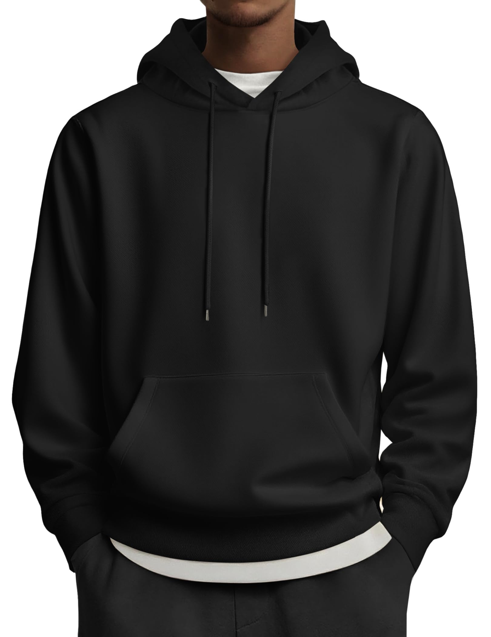COOFANDY Mens Hoodies Pullover Long Sleeve Casual Fashion Sweatshirts Drawstring