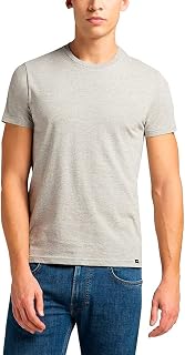 Lee - Men's T-Shirt - Slim Fit - Twin Pack Crew - White