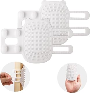 2 Pcs Self Cleaning Cat Brush 2 in 1 Tickle Comb Pet Brush Pet Tickle Artifact Cat Grooming Hair Removal Corner for Scouture Short and Long Hair Dogs (White)