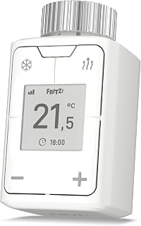 FRITZ!Smart Thermo 302 | Radiator Controller | Efficient Heating & Comfort | Compatible with standard radiators, comfortable control via app and display, easy installation