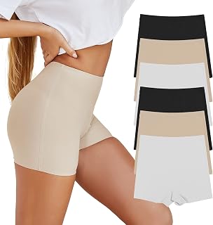 SHARICCA Paquete de Varios Calzones para Mujer sin Costuras Suaves y antirozaduras