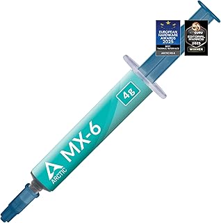ARCTIC MX-6 (4 g) - Ultimate Performance Thermal Paste for CPU, Consoles, Graphics Cards, laptops, Very high Thermal Conductivity, Long Durability, Non-Conductive