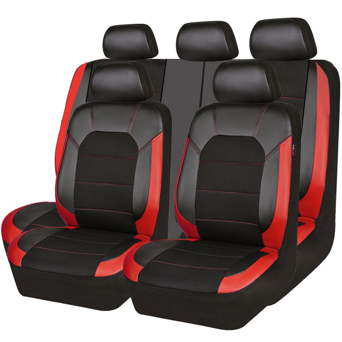 CAR PASS Universal Leather car seat Covers Sport fits Most Cars, SUVs, Trucks, a