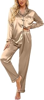 Ekouaer Women's Short Sleeve Zip Up Dress with Pockets S-XXL