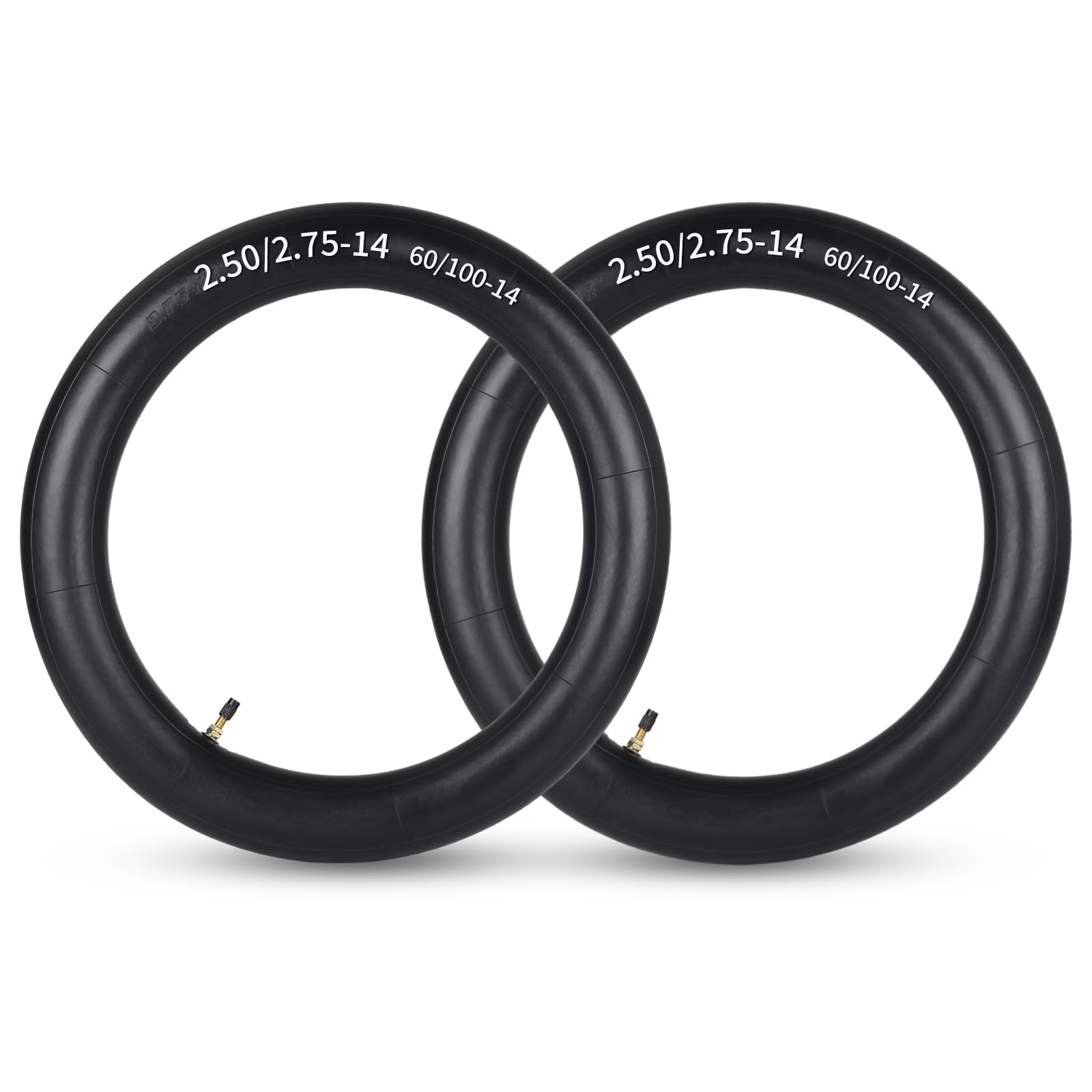 GICOOL 2.50/2.75-14" (60/100-14) Dirt Bike Inner Tubes, TR4 Valve Stem | 2 Pack,