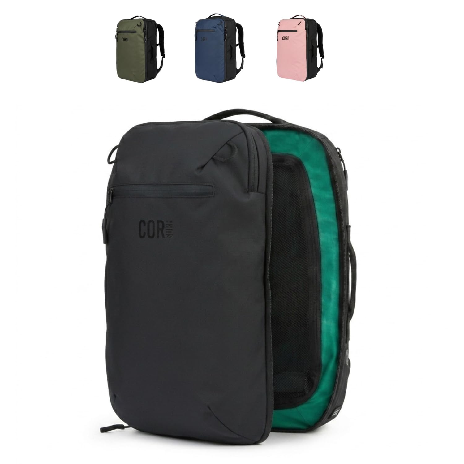 COR Surf Travel Backpack | Flight Approved Carry On Laptop Backpack with Secret 