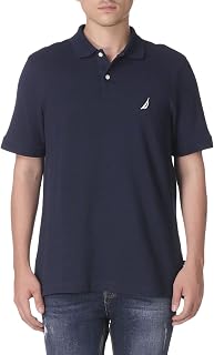 Nautica Men's Short Sleeve Solid Cotton Pique Polo Shirt (Pack of 1)