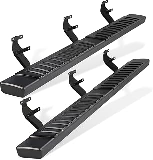 Running Boards for 15-26 Ford F-150 &amp; 17-26 F250 Super Duty SuperCrew Cab | 6" Perfit Liner Crew Cab 15-26 F150 17-26 F250 Running Boards, Side Step Rails Nerf Bars, Aluminum Alloy, 4 Full Size Doors