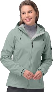 33,000ft Women's softshell jacket, waterproof, breathable, warm, winter jacket, fleece, transition jacket, windproof, with hood