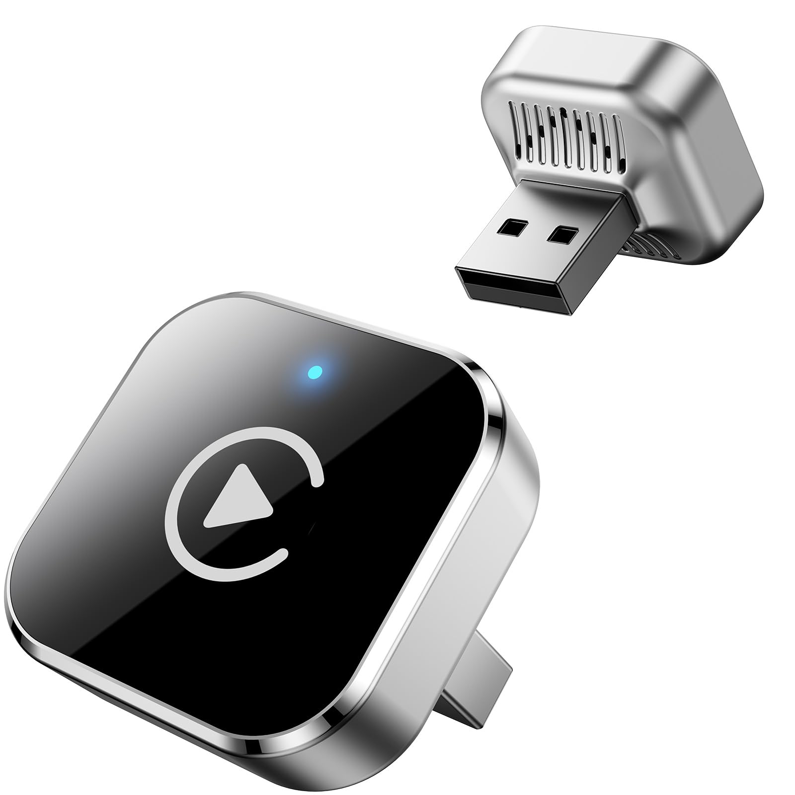 Wireless CarPlay Adapter UK, 2-in-1 CarPlay & Android Auto Wireless Adapter, Min