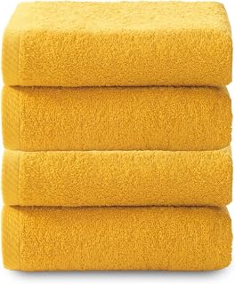 Top Towel Plus - Set of 4 Hand Towels 100% Cotton | Bath and Guest Towels 50 x 100 cm | Soft, Absorbent and Durable | Premium Towel Set for Modern Bathroom