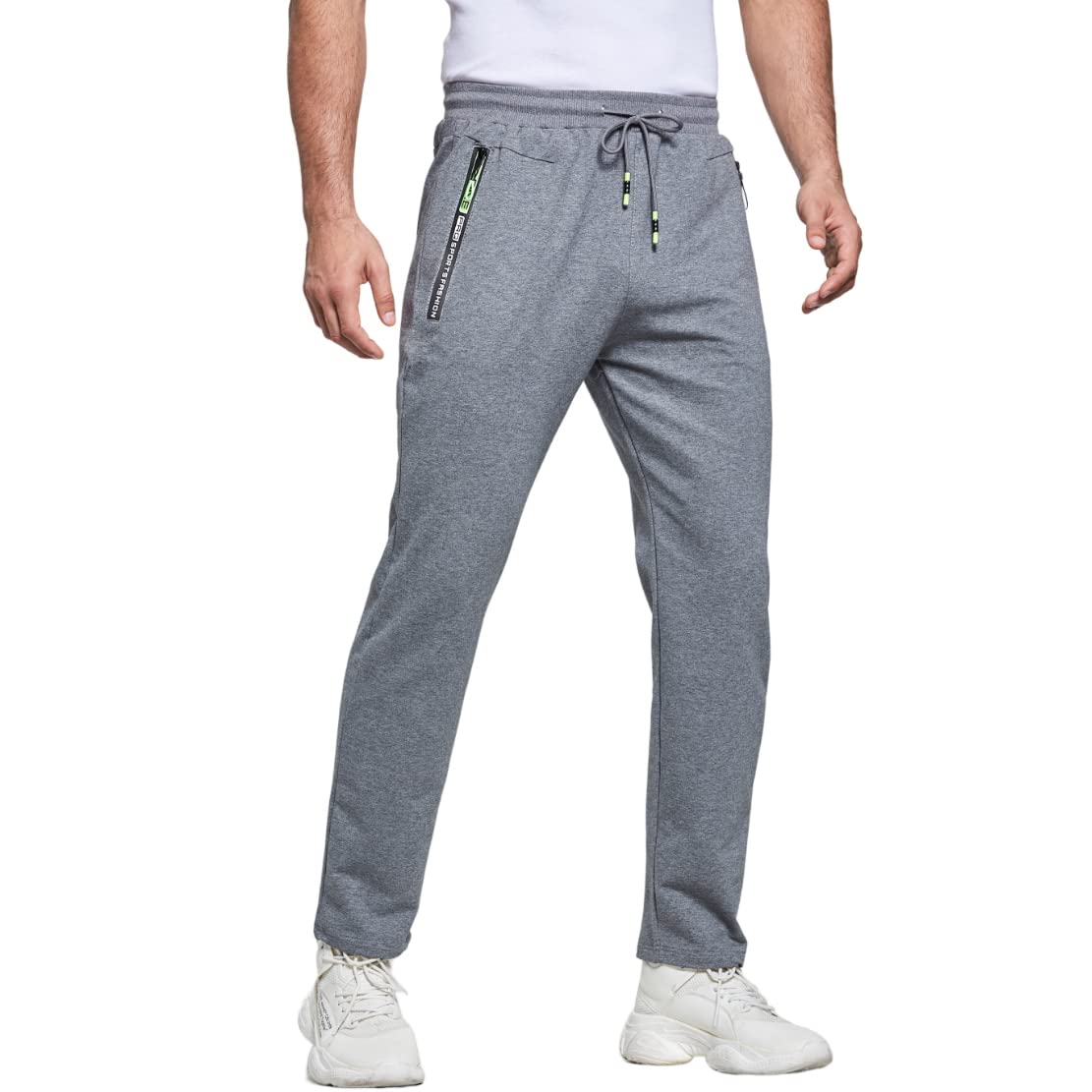 ZOXOZ Sports Trousers Men's Casual Sweatpants Cotton Elastic Waist Sweatpants