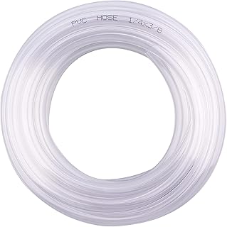 DERNORD PVC Tubing 1/4"ID X 3/8"OD Flexible Clear Vinyl Hose 10 Feet for Food Grade