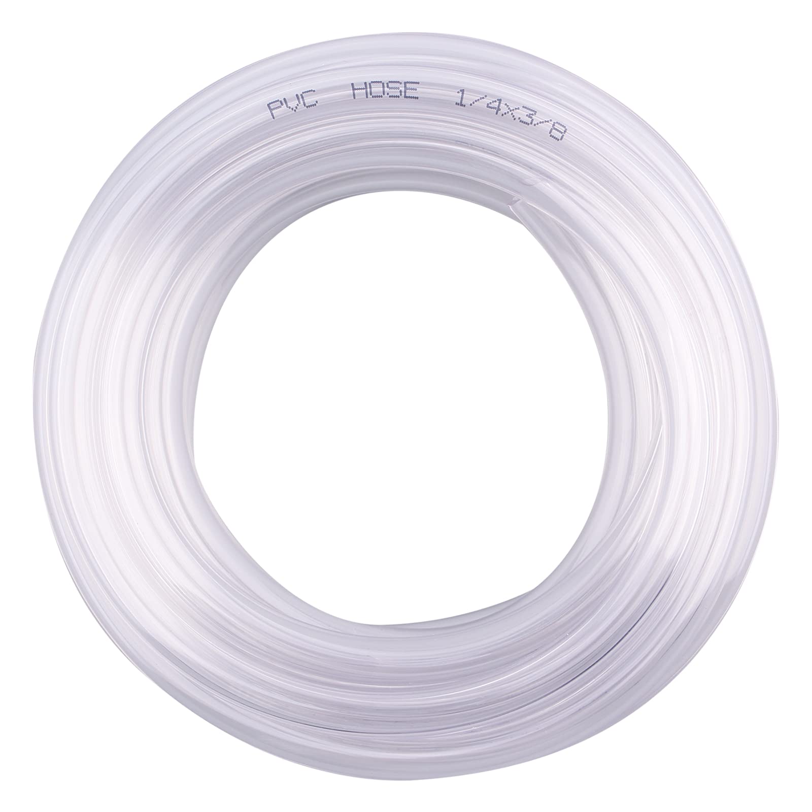 DERNORD PVC Tubing 1/4"ID X 3/8"OD Flexible Clear Vinyl Hose 10 Feet for Food Gr