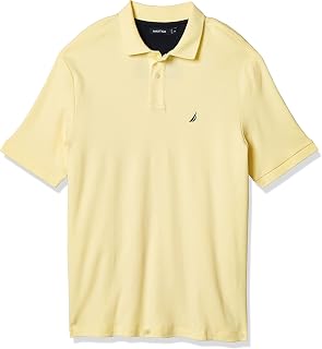Nautica Men's Classic Fit Short Sleeve Solid Soft Cotton Polo Shirt Polo Shirt