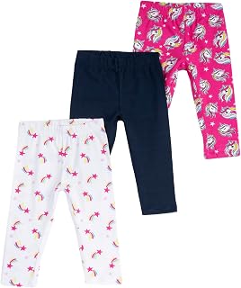 Chicco, Girls' Leggings Set of 3 Capri Style Leggings Made of Soft Cotton Girls Clothing Designed in Italy