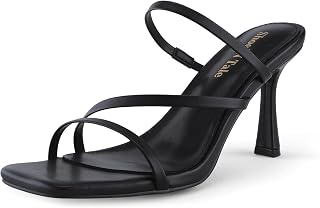 Shoe'N Tale Strappy Heels Women's Stiletto Mule Sandals