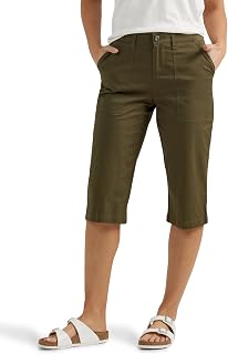Lee Women's Ultra Lux Comfort with Flex-to-go Utility Skimmer Capri Pant