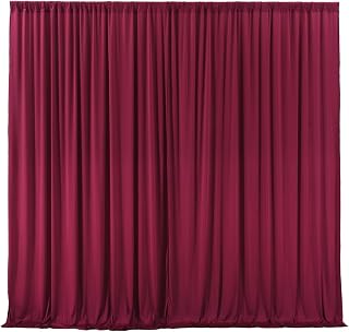 10ft x 7ft Burgundy Wrinkle Free Maroon Backdrop Curtain Drapes Wine Red Backdrop Panels Photography Background for Birthday Wedding Baby Shower Party