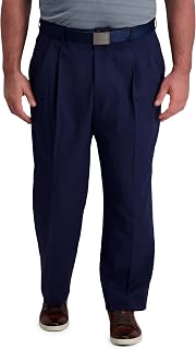Haggar Cool Right Performance Flex Solid Classic Fit Flat Front Pant-reg. and Big & Tall - Men's Casual Pants