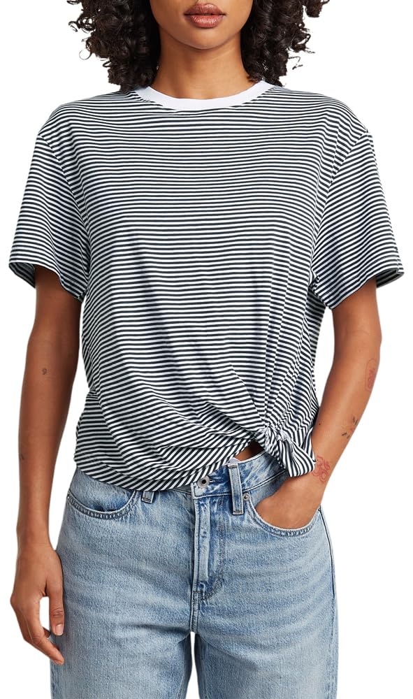 G-Star Stripe Relaxed Knot R T Wmn Camiseta Mujer (Pack de 1)
