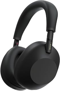Sony WH-1000XM6 Premium Noise Cancelling Wireless Bluetooth Headphones | Over-ear, High-Resolution Sound, Foldable & Comfortable Design, Durable Case, 30 Hours of Battery Life, iOS & Android – Black