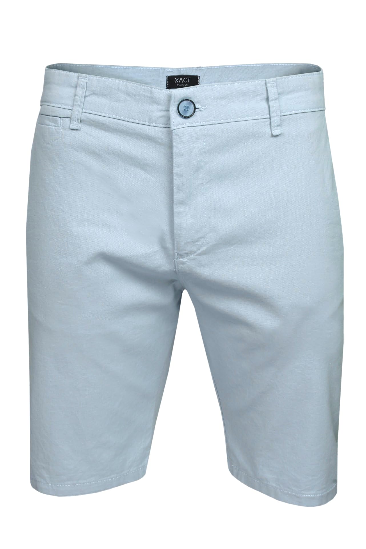 Xact Men's Premium Tailored Linen Blend Chino Shorts