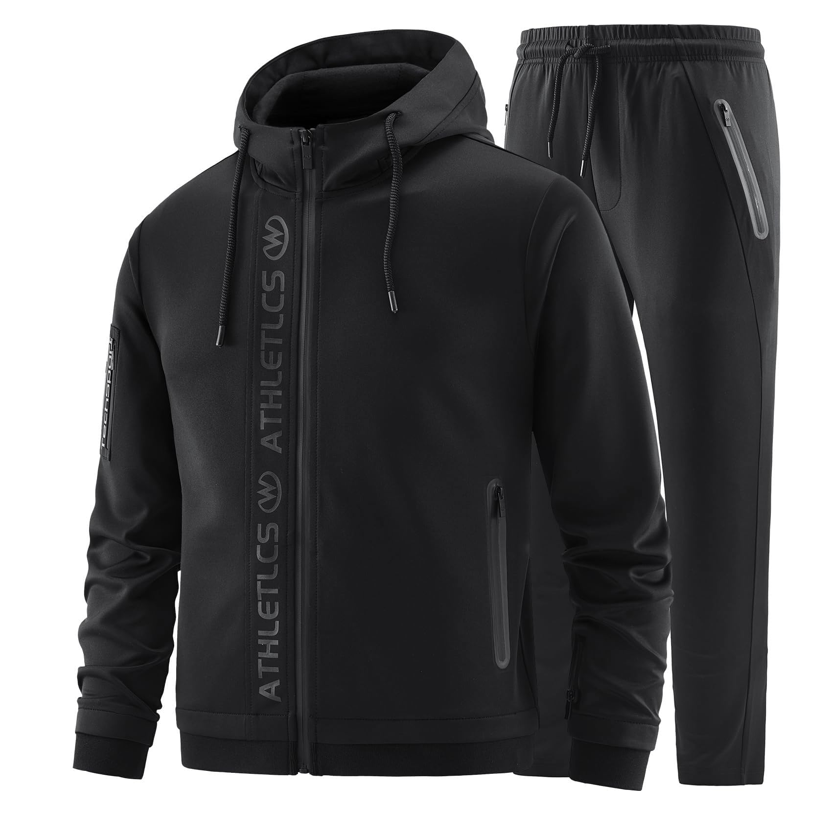 W JIANWANG Men's Tracksuit and Jogging Suit – Sports Suit for Men with Long Slee