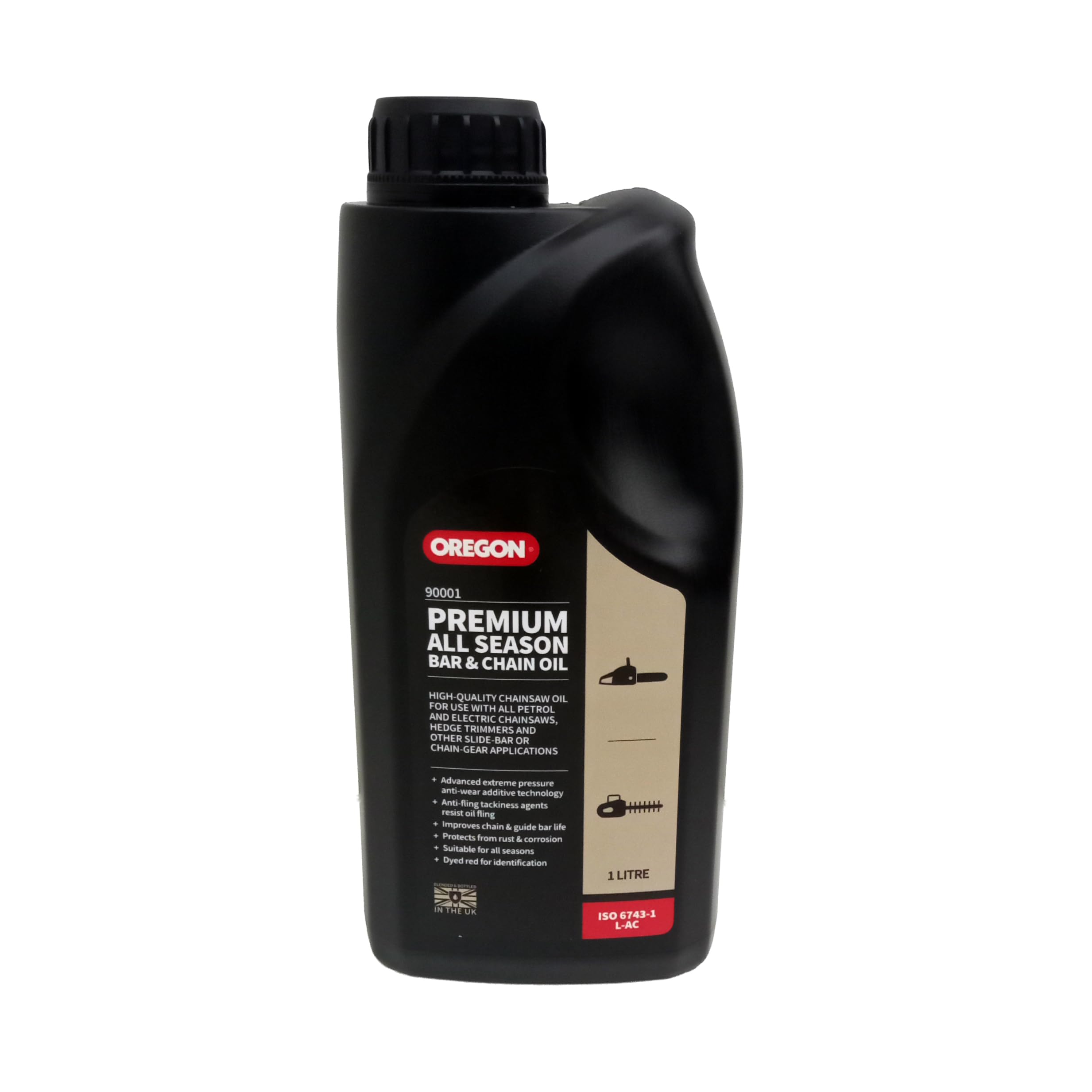 Oregon Premium All Season Chain & Bar Oil, 1L | For Gas and Electric Chainsaws, 