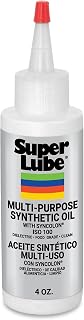 Super Lube 51004, Synthetic Oil, High Viscosity, 4 oz Bottle, Translucent White (Packaging May Vary)