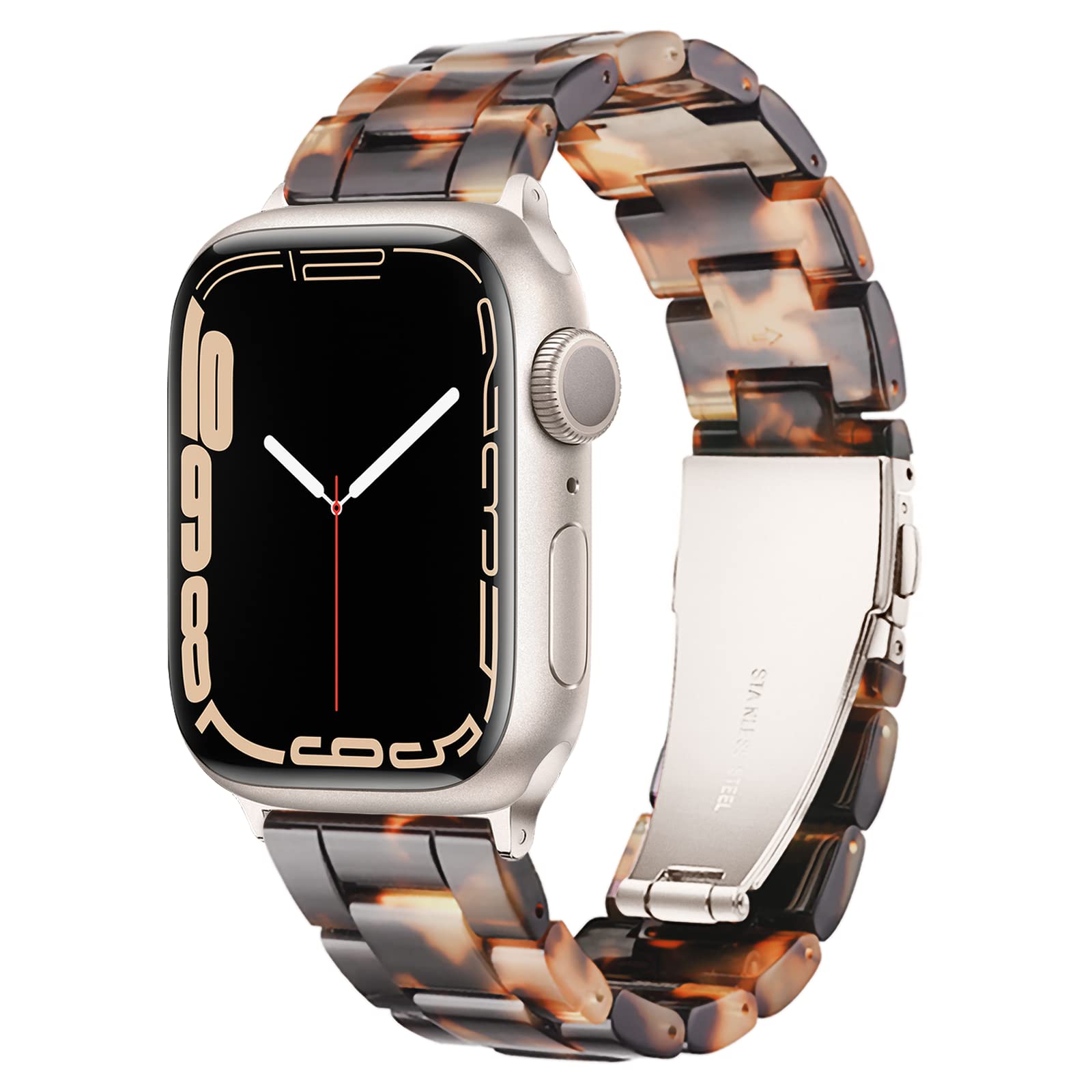Light House Apple Watch Bands-Fashion Lightweight Resin iWatch Bands for Women M