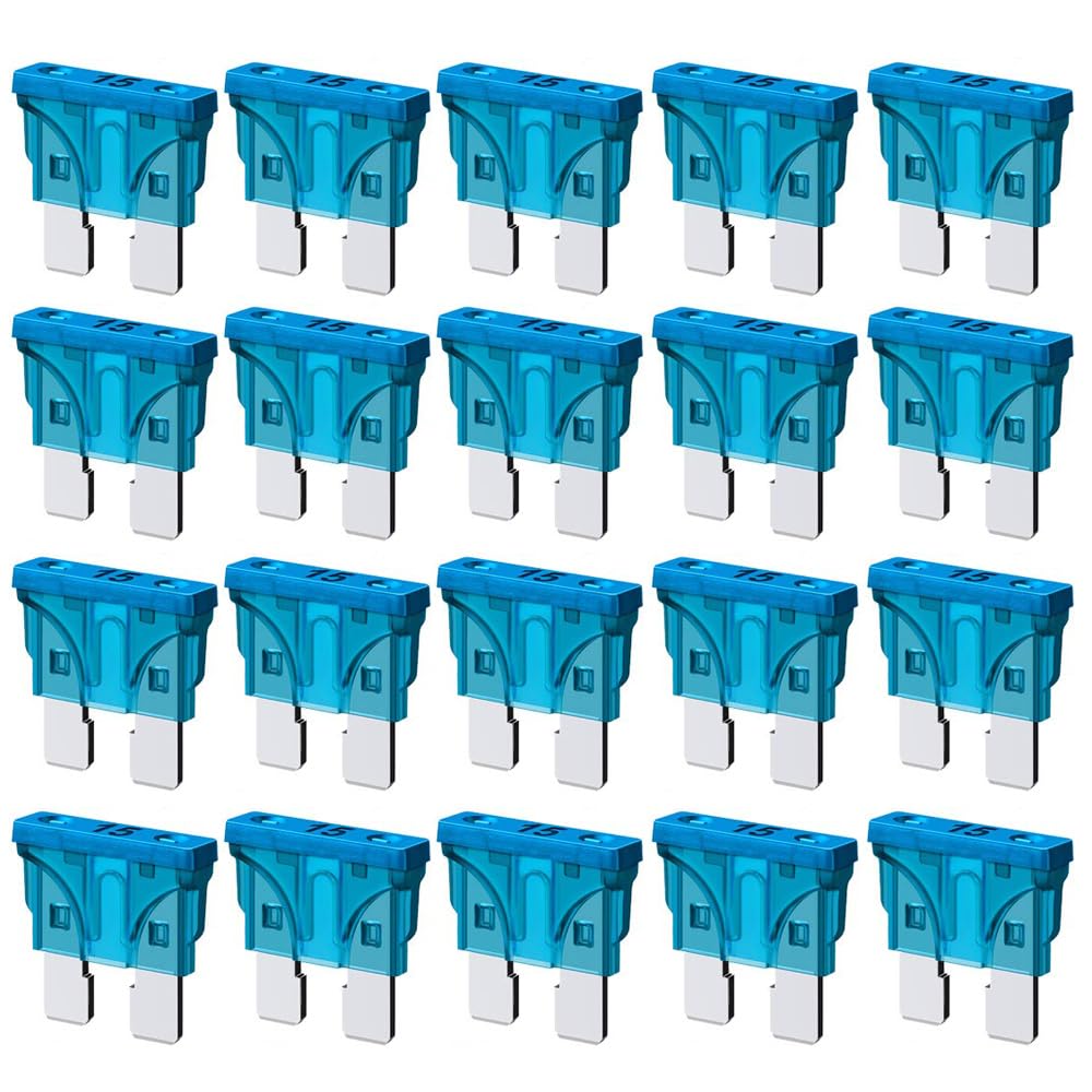 Gebildet 15A Standard Car Fuses 15 Amp Automotive ATC ATO Blade Fuse 15AMP Auto 