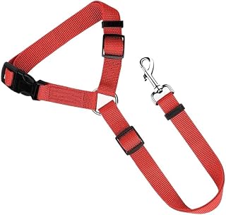 Pet Dog Cat Seat Belt, Car Headrest Restraint Adjustable Safety Leash Vehicle Seat Belt Harness (Pack of 1)