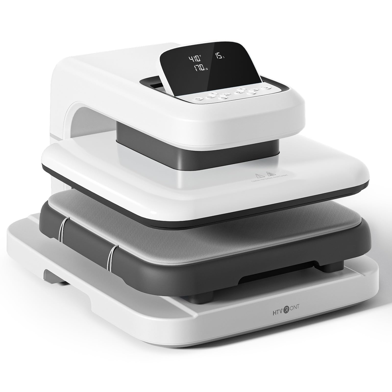 HTVRONT Auto Heat Press 2 - Adjustable Pressure Heat Press Machine 15X15 | Heats