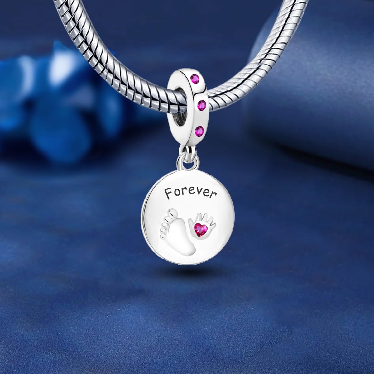 Silver Plated Fashion Paw Print Pet Dog & Cat Series for Women Bracelet Bangle D