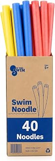 In The Swim Pool Noodles – Soft Large Foam Noodles | for Extra Buoyancy - Floating Training Device, Exercise Aid, Pool Toy