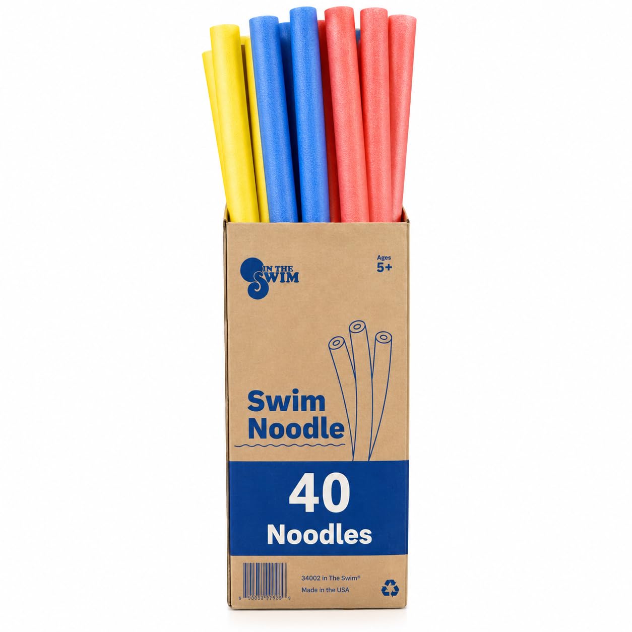 In The Swim Pool Noodles – Soft Large Foam Noodles | for Extra Buoyancy - Floati
