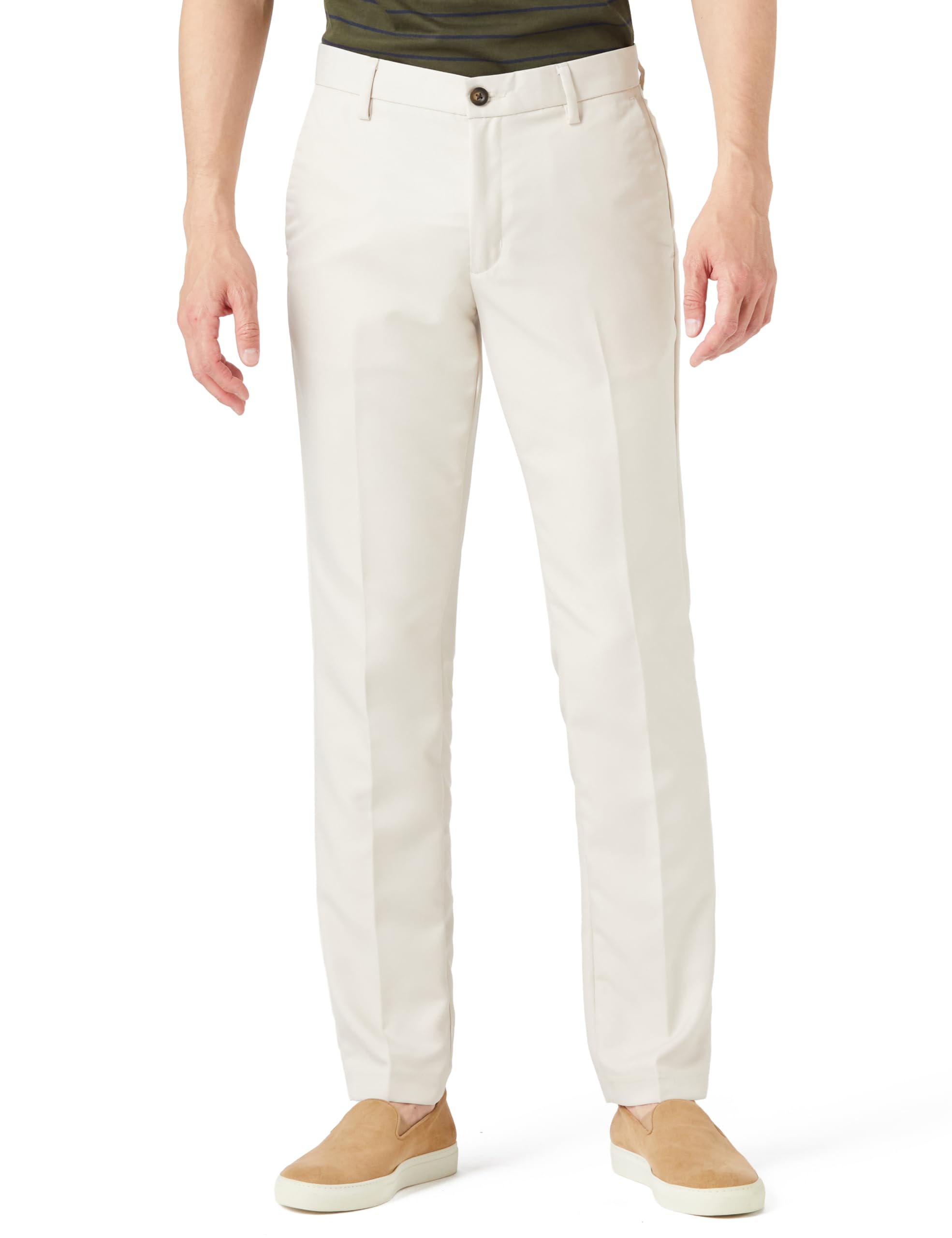 Amazon Essentials Men's Slim Fit No Tuck Slacks