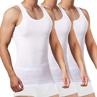 FALARY Men's Tank Top 3/5 Pack 100% Cotton Tank Top