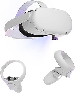 Meta Quest 2 — Advanced All-In-One Virtual Reality Headset — 128 GB (Renewed) White