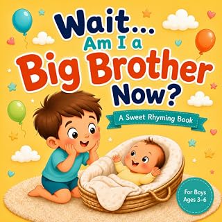Wait… Am I a Big Brother Now?: A Sweet Rhyming Book for Toddlers and Preschoolers About Welcoming a New Baby and Helping Boys Feel Included, Loved, and Ready