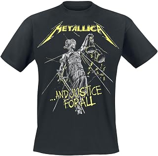 Metallica Unisex Adult And Justice For All Tracks Back Print T-Shirt
