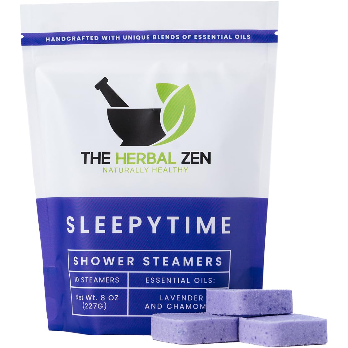 The Herbal Zen Sleepytime Lavender Shower Steamers Aromatherapy - 10 Pack | Rela