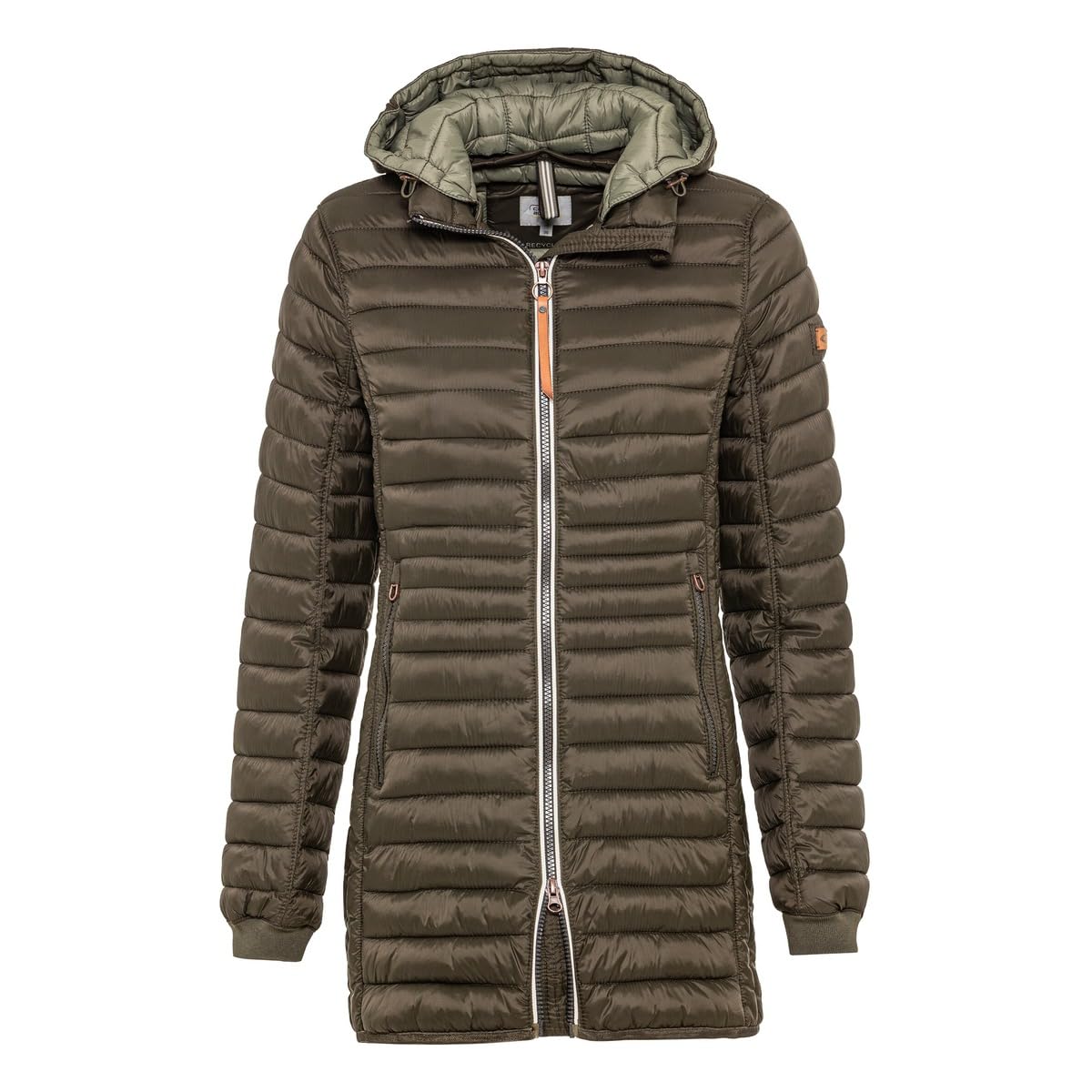 camel active Women's Lightweight Waterproof Padded Coat with Removable Hood (Pac