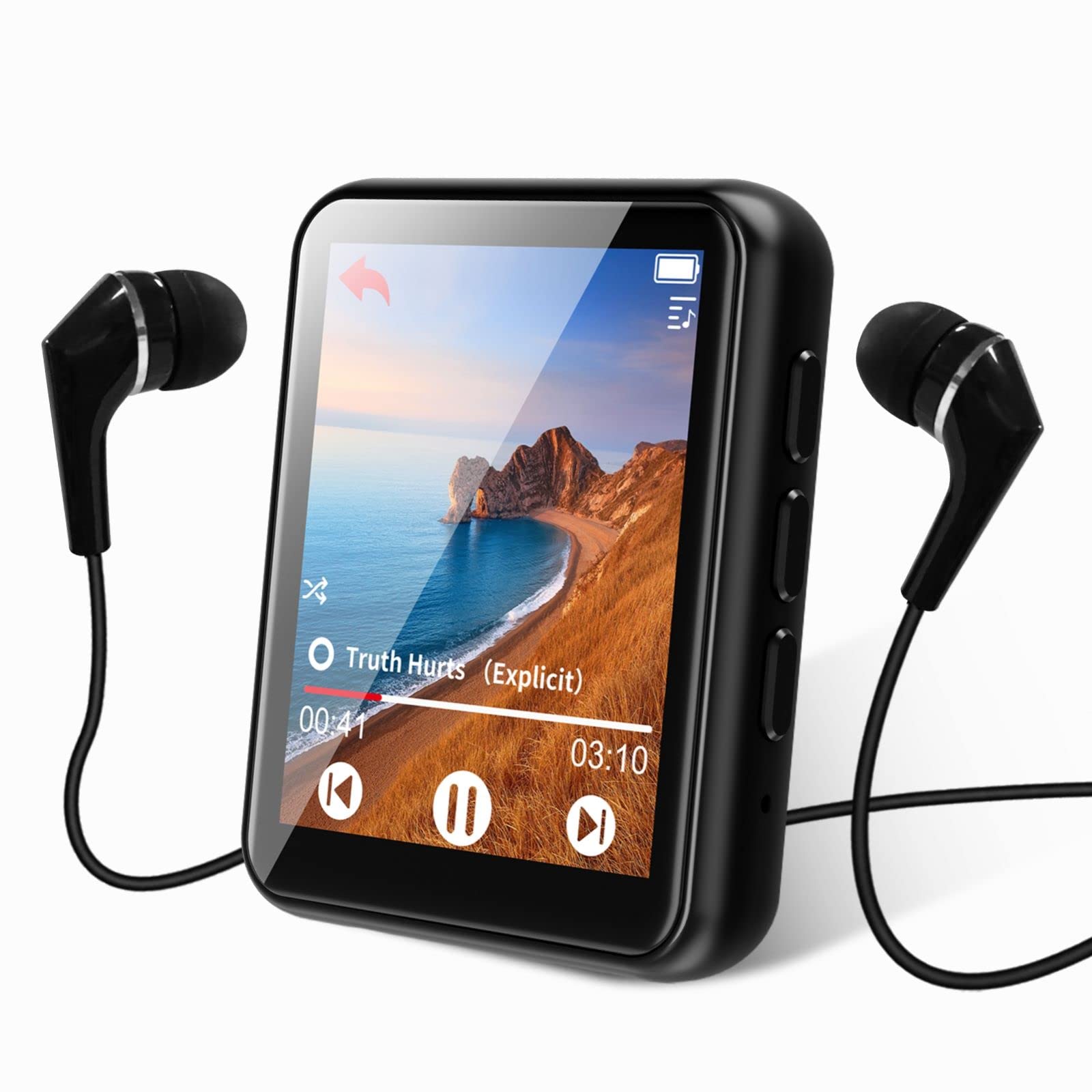 MP3 Player Bluetooth 5.0 Touch Screen Music Player Portable mp3 Player with Spea