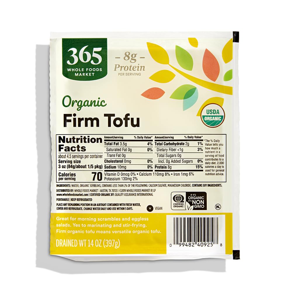 365 by Whole Foods Market, Organic Firm Tofu, 14 oz