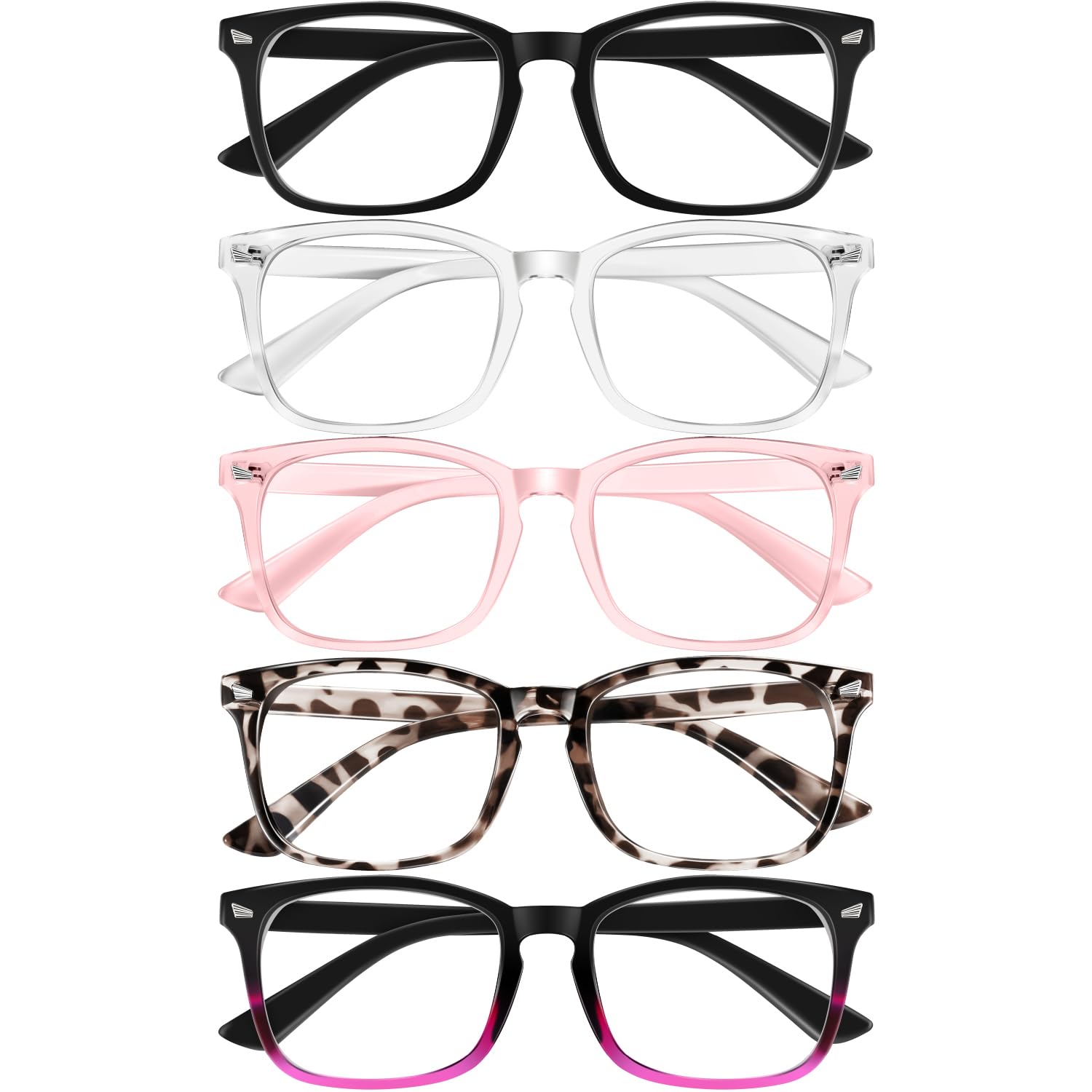 Okany Reading Glasses for Women Blue Light Blocking Glasses Filter UV Square Rea