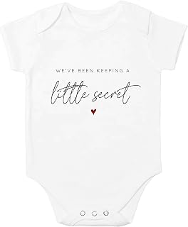 allaboutthebump We've been keeping a Little secret | Baby Announcement Vest Bodysuit (Pregnancy Reveal) - Gift Wrapped with Box