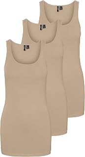 Vero Moda Vmmaxi My Soft Women's Long Tank Top, Pack of 2